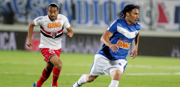 Ernesto Farías não conseguiu se firmar no Cruzeiro e em quatro anos fez apenas oito gols em 35 jogos - Washington Alves/Vipcomm
