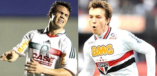 Kléber e Dagoberto devem ser as primeiras baixas de Palmeiras e São Paulo em 2012 - Adalberto Marques/AGIF e Júnior Lago/UOL