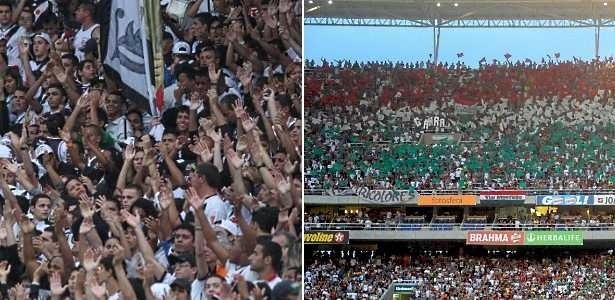As torcidas de Vasco e Fluminense estão empolgadas com a final da Taça Guanabara - Reprodução