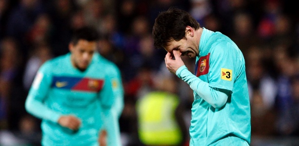 Nem mesmo Messi conseguiu evitar a 1ª derrota do Barça no Espanhol - REUTERS/Susana Vera