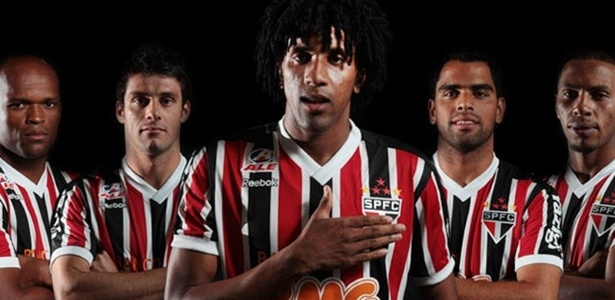 Edson Silva, Fabrício, Cortês, Maicon e Paulo Miranda vestem a camisa tricolor - Divulgação/SPFC