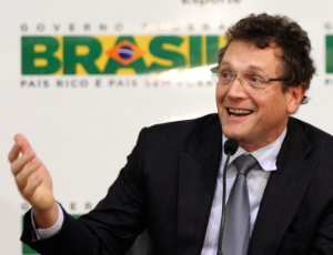 Jérôme Valcke, durante entrevista coletiva sobre preparativos do Brasil para a Copa de 2014