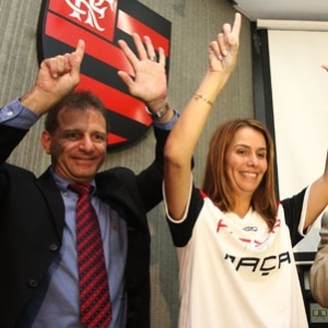 Michel Levy (E), antigo aliado de Patricia Amorim, teve poder limitado nos bastidores do Flamengo - Divulgação/ Fla Imagem
