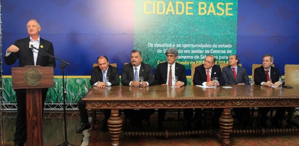 Luiz Felipe Scolari participou do evento em que incentivos a cidades foram anunciados