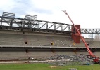 Retirada da cobertura metálica da Arena da Baixada está quase concluída - Divulgação/Atlético-PR