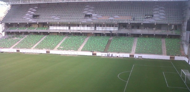 Visão geral do Estádio Independência, em Belo Horizonte, cuja obra está em fase final  - Bernardo Lacerda/UOL Esporte