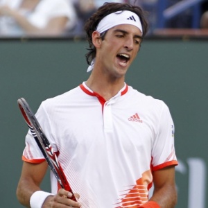 Bellucci lamenta derrota para Roger Federer nas oitavas de final do Masters 1000 de Indian Wells  - Danny Moloshok/Reuters