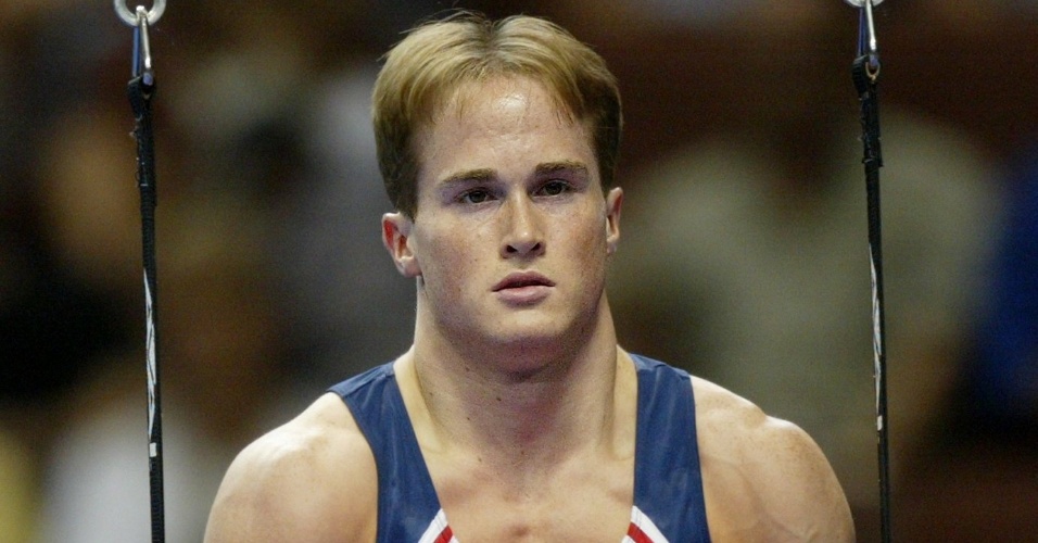O ginasta norte-americano Paul Hamm, medalhista de ouro no individual geral em Atenas-2004