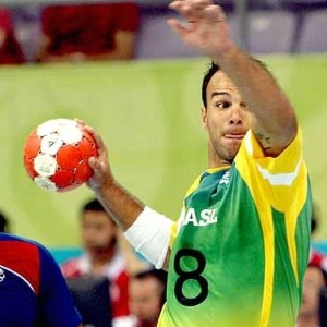 Bruno Souza em ação pela seleção brasileira