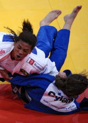 A judoca Rafaela Silva é uma das brasileiras que lutam neste final de semana em Dusseldorf