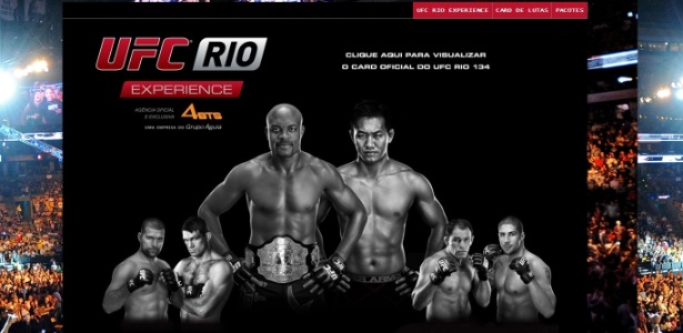 UFC Rio Experience vende pacotes com ingressos para o evento que vão até R$ 5.525