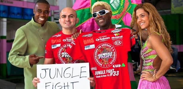 Careca Wallid Ismail posa com Ivo Meirelles, anunciando edição 34 do Jungle Fight