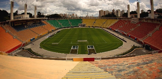 Estádio do Pacaembu estará lotado para o primeiro jogo da final da Sul-Americana - Ricardo Nogueira/Folhapress