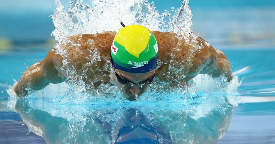 Brasileiro Kaio Márcio de Almeida nada na prova em que obteve medalha de bronze