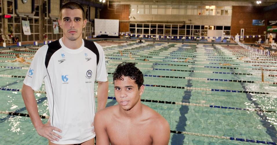 Novo Gustavo Borges cita Thiago Pereira e Bruno Fratus (e) como referências da natação brasileira
