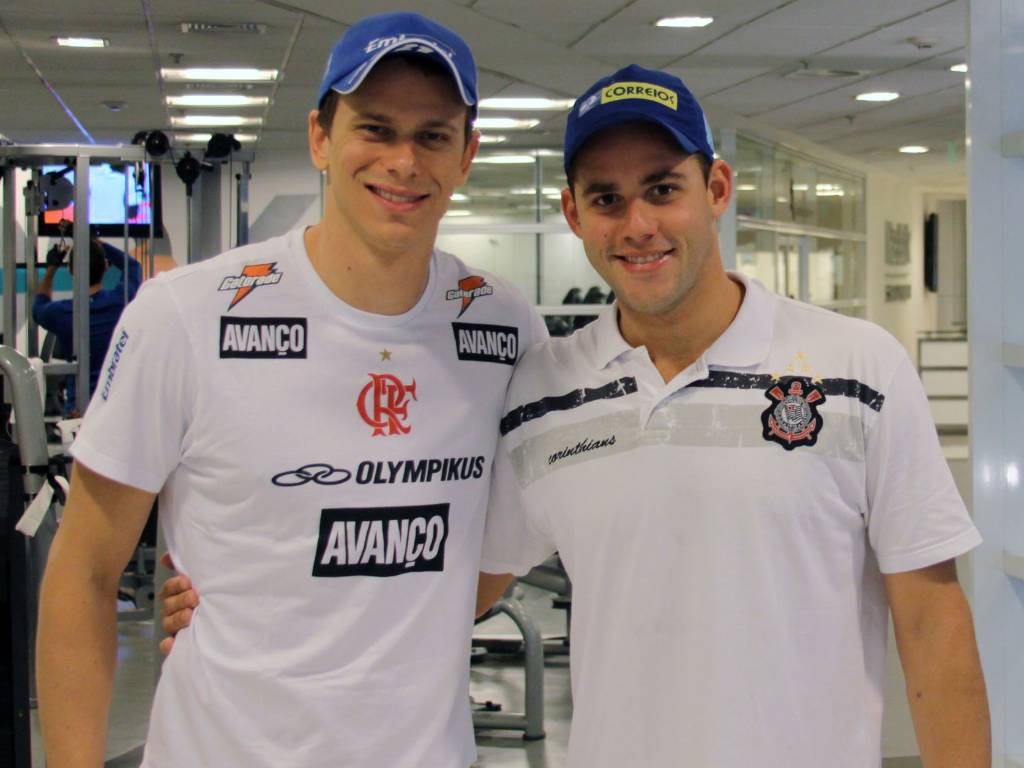 Cesar Cielo e Thiago Pereira (25/08/2011)