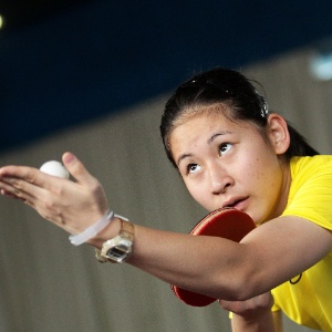Caroline Kumahara será um do atletas do tênis de mesa do Brasil na Olimpíada de Londres-2012