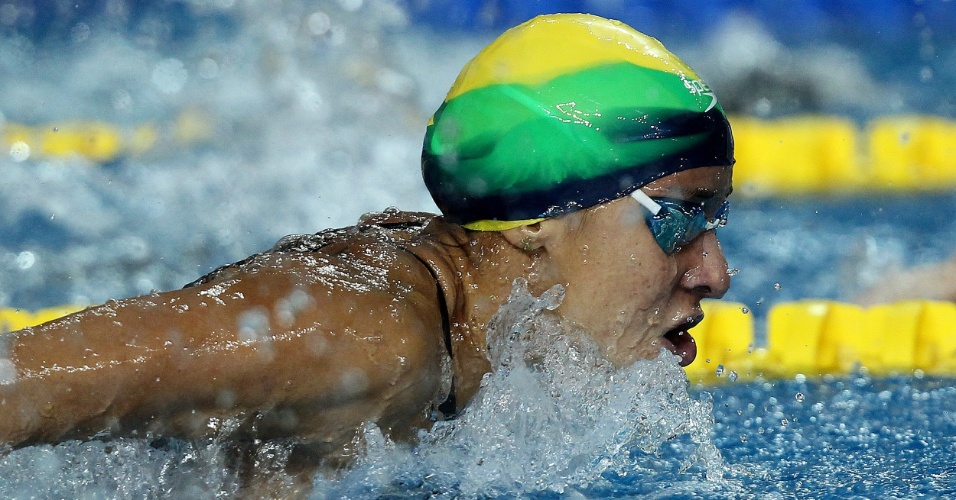 Joanna Maranhão nadou nas eliminatórias dos 200 m borboleta (19/10/2011)
