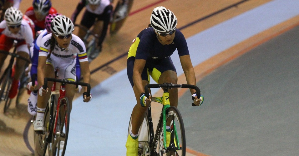 Janildes Fernandes disputou o ciclismo na categoria omnium, mas saiu de Guadalajara sem medalha (20/10/2011)