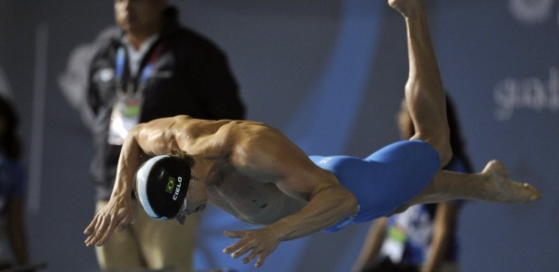 Cesar Cielo no Pan: nesta sexta-feira, ele ainda disputa os 4x100 m medley