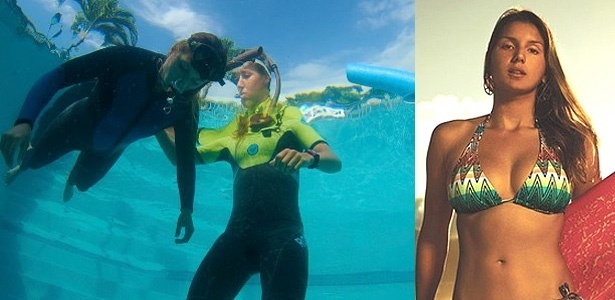Maya Gabeira treina abaixo da água atrás de bagagem para duelo com ondas gigantes - Divulgação