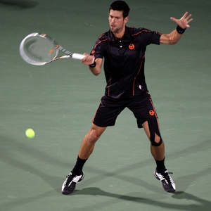 Djokovic disputou duas finais em 2011 e foi campeão do Aberto da Austrália e em Dubai - Karim Sahib/AFP
