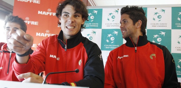 Rafael Nadal participa de apresentação da equipe espanhola para a Copa Davis - Thierry Roge/Reuters