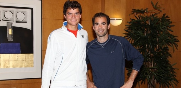 Milos Raonic se encontrou com o ídolo Pete Sampras durante o Torneio de San Jose - Flickr/Tennis Canada