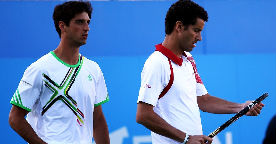 Thomaz Bellucci e André Sá perdem para Rafael Nadal nas duplas do Torneio de Queen's (07/06/2011)