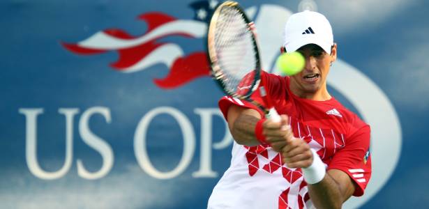 Thomaz Belluci foi eliminado do US Open pelo israelense Dudi Sela - Julian Finney/Getty Images/AFP