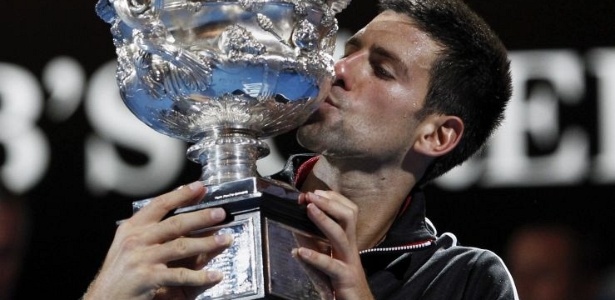 Nº 1, Novak Djokovic conquistou seu quinto título em Grand Slams, o 3º na Austrália - Barbara Walton/EFE