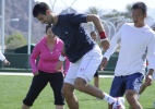 Djokovic e cia jogam futebol antes da estreia em Indian Wells - EFE/PAUL BUCK