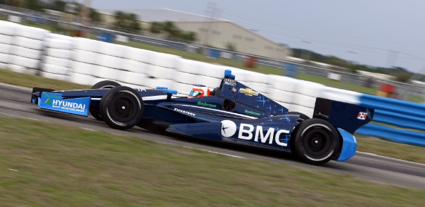 Rubens Barrichello em Sebring, durante treino oficial da Fórmula Indy - Benito Santos/Divulgação