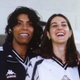 Marcia Fu, Fernanda Venturini, Isabel e Ida posam com uniforme do Vasco da Gama, em 2000 - Ari Gomes/Divulgação
