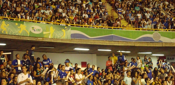 Com todos os ingressos vendidos, torcida do Cruzeiro é maioria no Mineirinho - Bernardo Lacerda/UOL