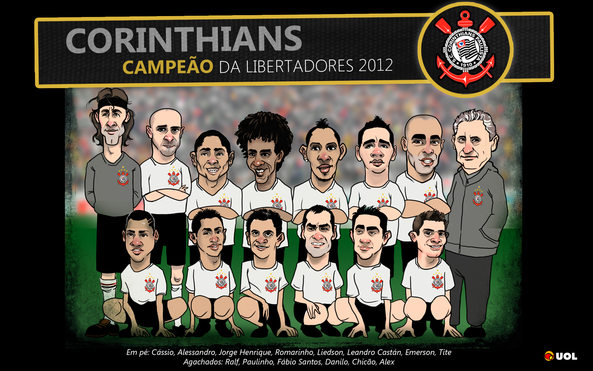 Caricatura do Corinthians campeão da Libertadores - Pôsteres - UOL Esporte